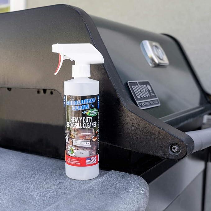 Absolutely Clean IT JUST WORKS GREAT as Grill Cleaner Spray! - Professional Strength, Natural Enzyme Formula - Fast Acting, Fume Free - USA Made (16oz Spray Bottle) - NeatNest