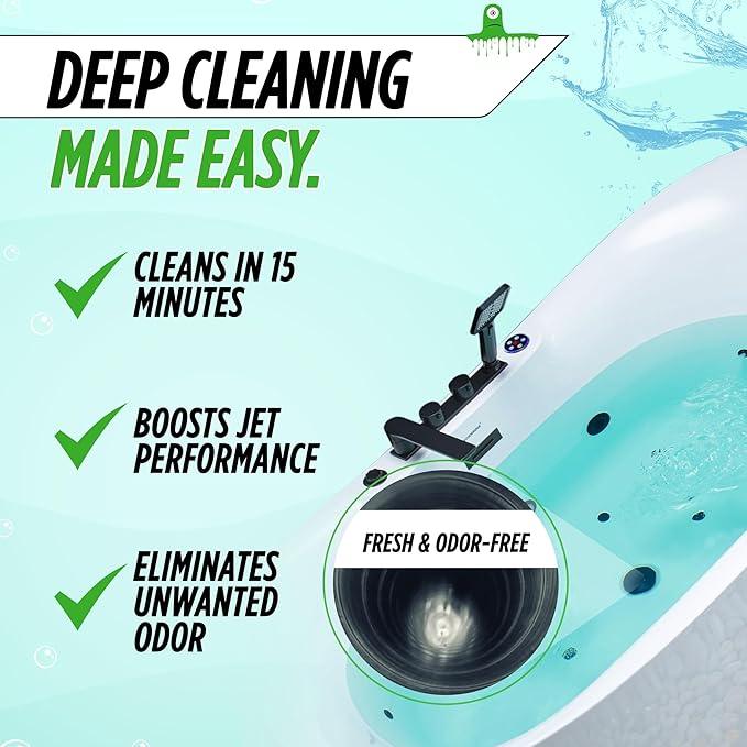 Oh Yuk Jetted Tub Cleaner for Jet Tubs, Bathtubs, Whirlpools, The Most Effective Jetted Tub Cleaner, Septic Safe, 32 Cleanings per Bottle - 1 Gallon - NeatNest
