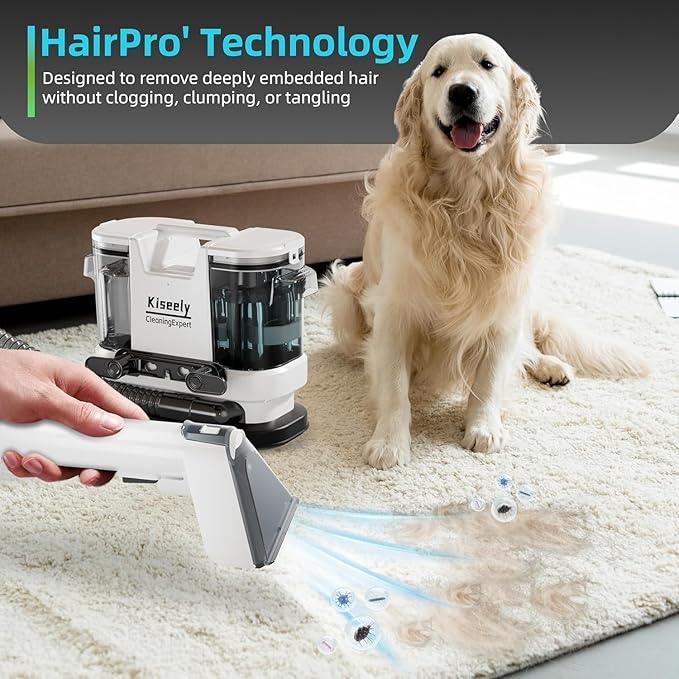 Portable Carpet and Upholstery Deep Cleaner, Instant Heating Rugs Cleaner, Powerful Suction&Deep Cleaning Cleaner Machine for Carpet, Couch, Car, Pets (ZM3) - NeatNest