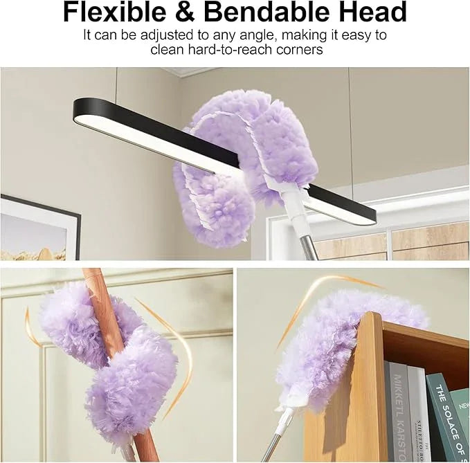 JOYMOOP Ceiling Fan Cleaner Duster and Cobweb Duster with Extension Pole, 28–98 Inch Handle and 6 Refills for High Ceilings and Furniture - NeatNest