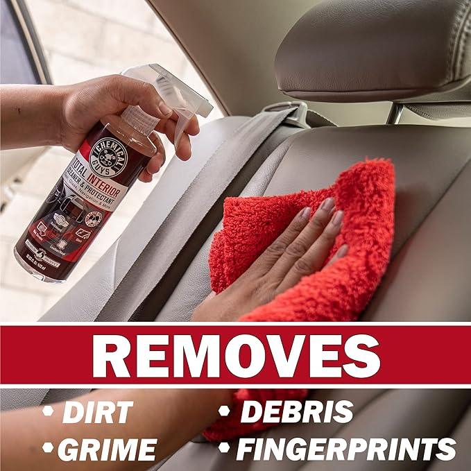 Chemical Guys Total Interior Sprayable Cleaner and Protectant Multi-Scent 3 Pack (Fresh, Black Cherry & New Car), Safe for Cars, Trucks, SUVs, Jeeps, Motorcycles, RVs & More, (3) 16 fl oz Bottles - NeatNest