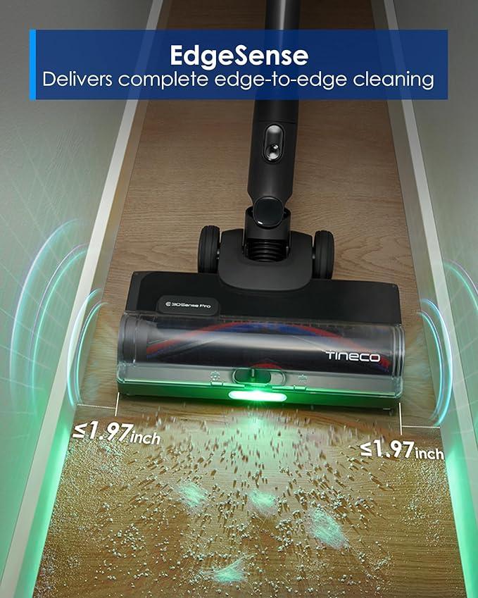 Tineco Pure ONE S70 Cordless Vacuum Cleaner, 200AW Powerful Suction, 3D Sense Pro Cleaning System, 6-Stage Filtration with 95min Runtime, Zero Tangle Brush with 180° Foldable Tube (Blue-Gray) - NeatNest