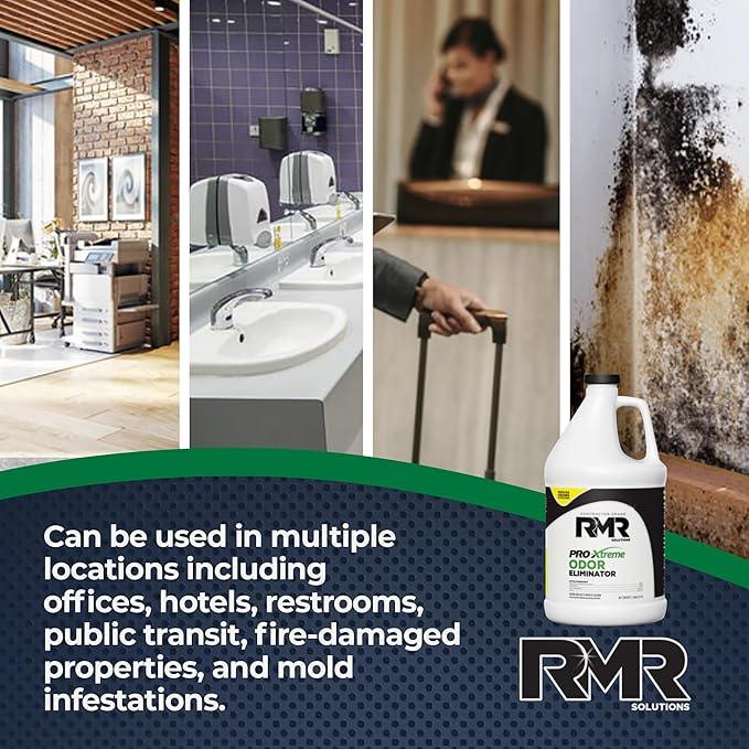 RMR PRO-Xtreme Odor Eliminator, Commercial-Strength Formula, Naturally Destroys Odors, Organic Solution, Tackles The Worst Odors, No Masking or Cover-Up Fragrances, Safe and Easy to Use, 1 Gallon - NeatNest