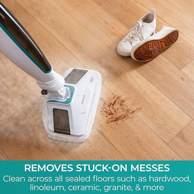 Kenmore SM2060 S200 Series Steam Mop for Floor Cleaning with Easy Scrubber & 2pcs Washable Pads, 2 Modes, Quick-Heating, Lightweight for Hardwood and Tile - NeatNest