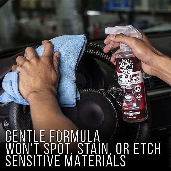Chemical Guys Total Interior Cleaner & Protectant - Black Cherry, Car Cleaning Spray, Cleans and Protects Leather, Vinyl, Plastic, Rubber, and Glass, Safe for Trucks, SUVs, Jeeps, RVs & More - 16 oz - NeatNest