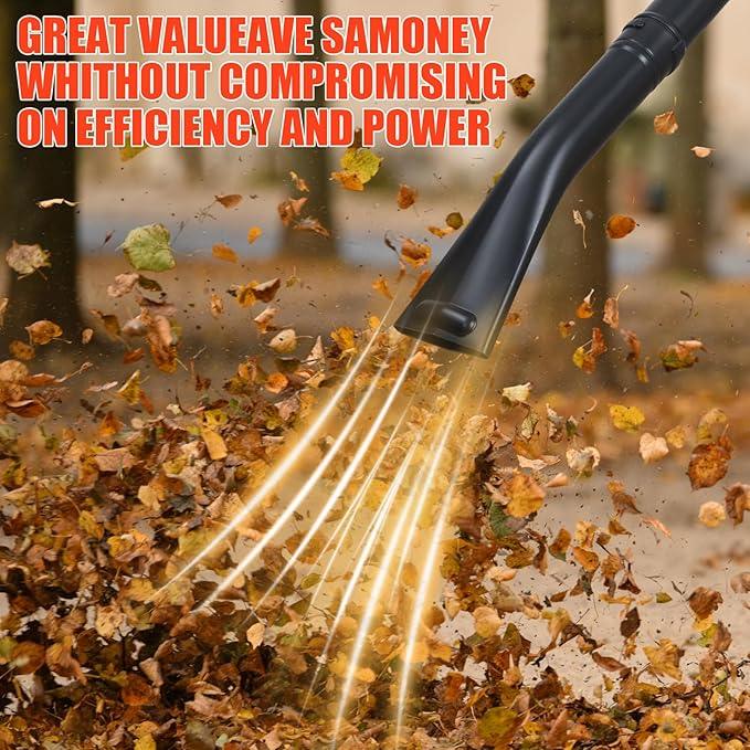 52CC Gas Backpack Leaf Blower, 2-Stroke Engine 550CFM Commercial-Grade Dust Blower, Heavy Duty Patio Cleaning Lawn Care Yard Work Landscaping Snow Removal Blower 1.7KW/2.3HP - NeatNest