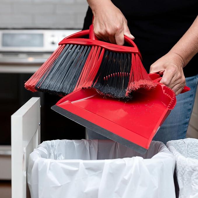O-Cedar One Sweep Broom with Step-On Dustpan | Remove 99% with One Sweep | Lightweight Quiet Cleaning Tool | Ideal for Pet Owners - NeatNest