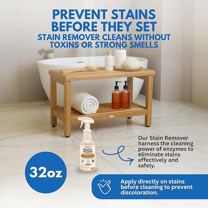 EcoDecors Loveable Stain Remover For Teak and Hardwoods 32oz Spray Bottle - NeatNest
