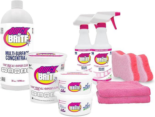 Quick 'n Brite All Purpose Cleaner Combo Kit (I Love QB Kit) - NeatNest