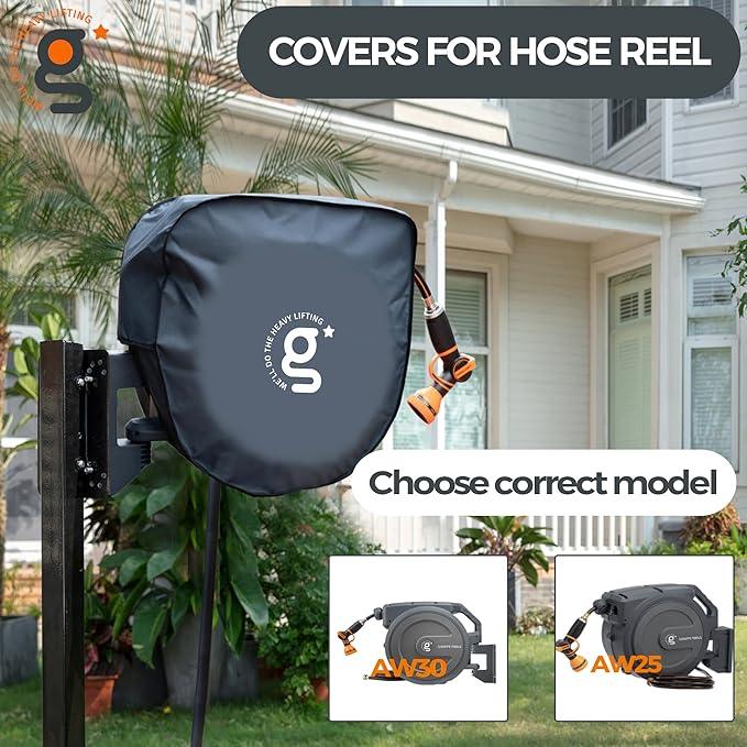 Giraffe Tools AW30/ AW25 Retractable Garden Hose Reel Cover UV Resistant, Waterproof and Anti-Fading Cover for Water Hose Reel - NeatNest