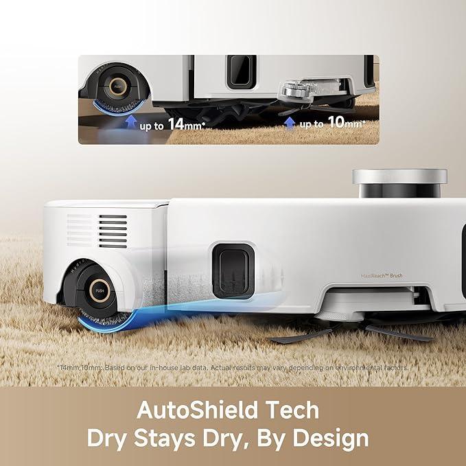 Mova Z60 Ultra Roller SA Robot Vacuum and Mop, 26,000Pa Suction, Warm Water Mopping & Extending Roller, All-in-One Hand-Free Station, Triple Anti-Tangle Mechanisms, Auto Carpet Shield, Voice Control - NeatNest