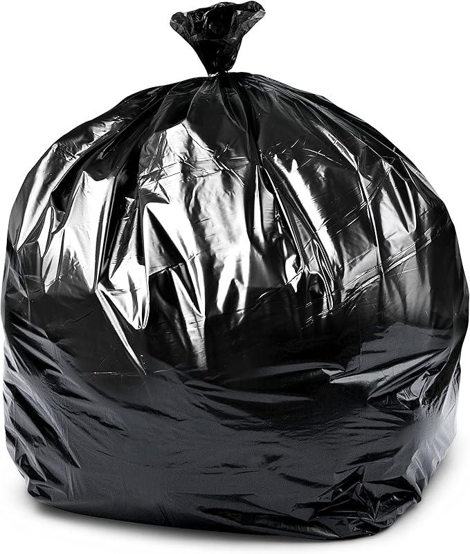 Veska Contractor Garbage Bags 55 Gallon Heavy Duty (MegaValue 50 Bags w/Ties) Contractor Trash Bags 50-60 Gallon 3 Mil Contractor Bag Heavy Duty 55 Gallon, Extra Large Industrial Contractor Trash Bags - NeatNest