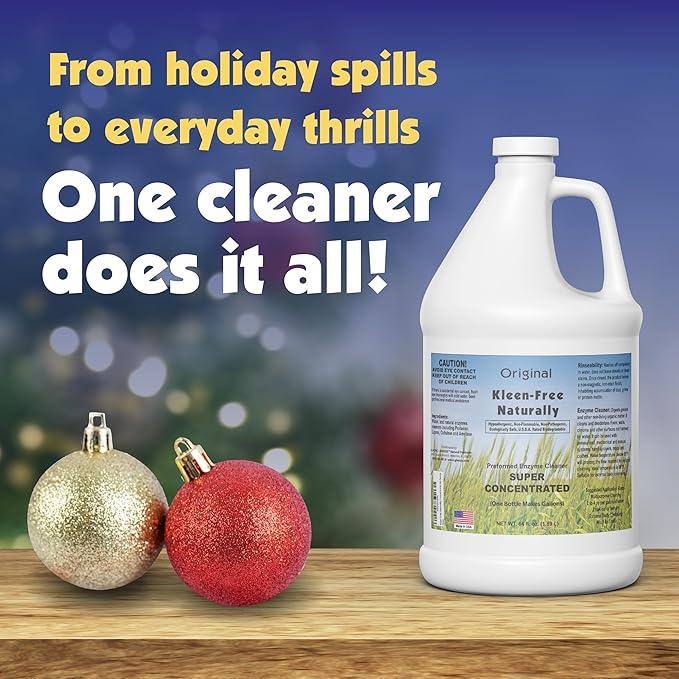 Naturally Preformed Enzyme Cleaner, Enzyme Solution, Multi-Purpose Cleaner, Laundry Additive, and More - Concentrate - Original Scent - 64oz - NeatNest
