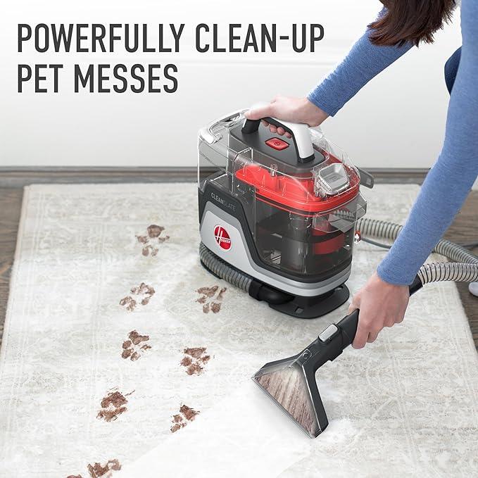 Hoover CleanSlate Plus Portable Carpet + Upholstery Spot Cleaner Machine, Powerful Suction with Versatile Tools, Pet Stain Remover, Car and Auto Detailer, Pair with Hoover Carpet Cleaner Solution - NeatNest