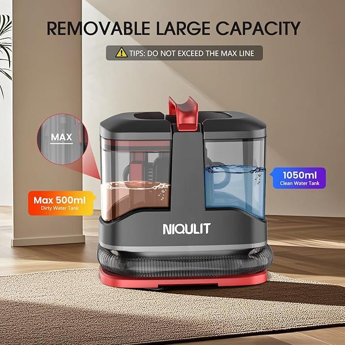 Portable Spot Cleaner Machine for Carpet and Upholstery, 15Kpa Powerful Suction for Pet Stain, Couche & Car, Spot Cleaner for Area Rug, Stair and Furniture - NeatNest