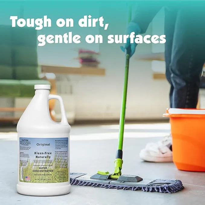 Naturally Preformed Enzyme Cleaner, Enzyme Solution, Multi-Purpose Cleaner, Laundry Additive and More - Concentrate - Original Scent - 128oz (1 Gallon) - NeatNest