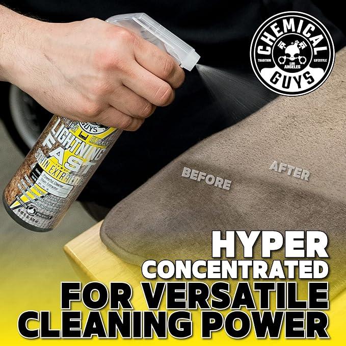Chemical Guys Lightning Fast Carpet and Upholstery Stain Extractor - Chemical Guys Carpet Cleaner, Great for Fabric, Upholstery, Cars, Home, Office, Furniture, and More, Fresh Scent - 16 oz - NeatNest