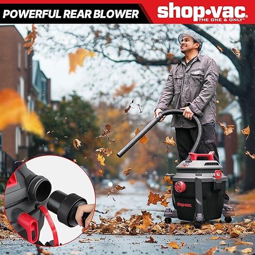 Shop-Vac 6 Gallon 5 Peak HP Wet/Dry Vacuum, Portable Shop Vacuum with Attachments for Jobsite, Garage & Workshop. 5430097 - NeatNest
