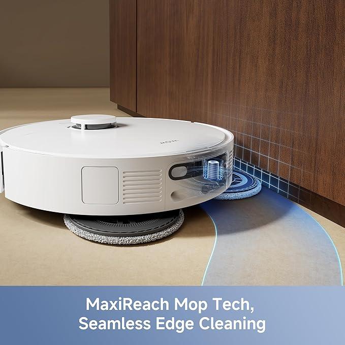 Mova E40 Ultra Robot Vacuum and Mop, 19,000Pa Suction, Extenable & Liftable Mop, All-in-One Station, Auto-Empty, Auto Washing & Hot Air Drying, 360°Obstacle Avoidance, App & Voice Control - NeatNest