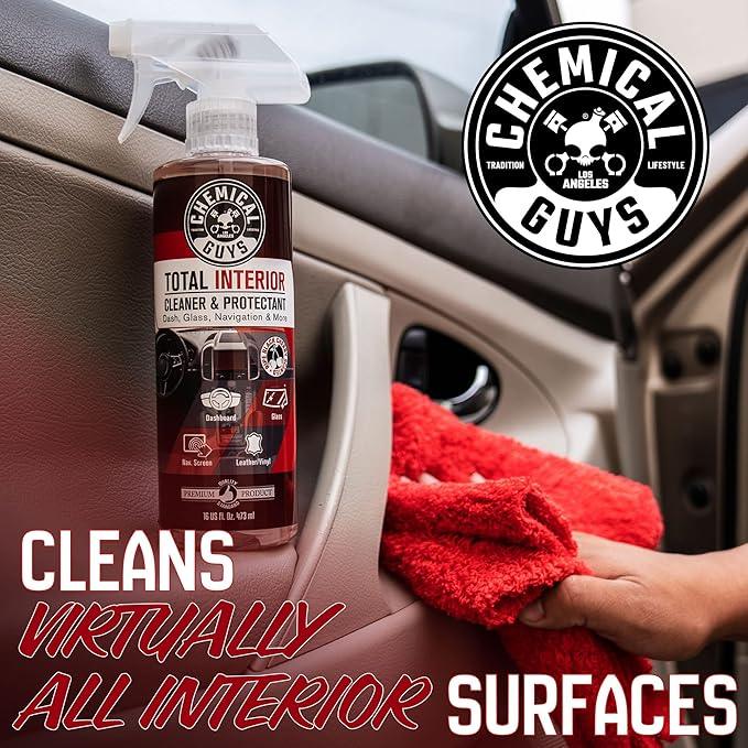 Chemical Guys Total Interior Sprayable Cleaner and Protectant Multi-Scent 3 Pack (Fresh, Black Cherry & New Car), Safe for Cars, Trucks, SUVs, Jeeps, Motorcycles, RVs & More, (3) 16 fl oz Bottles - NeatNest