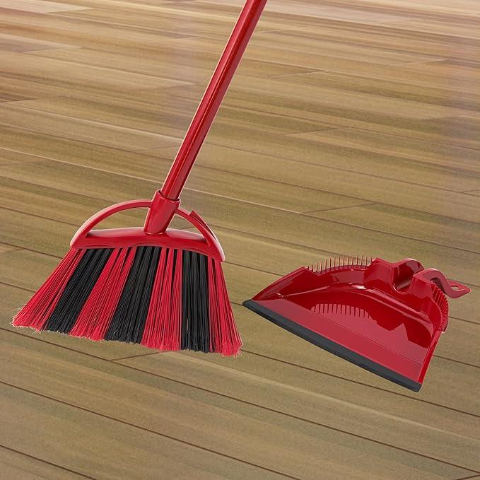 O-Cedar One Sweep Broom with Step-On Dustpan | Remove 99% with One Sweep | Lightweight Quiet Cleaning Tool | Ideal for Pet Owners - NeatNest