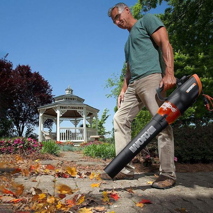 WORX WG520 12 Amp Turbine 600 Electric Leaf Blower - NeatNest