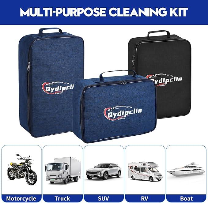 Qydipclin 38PcsB Car Detailing Kit, Car Detailing Brush Set, Car Wash Cleaning Kit, Car Detailing Brushes, Professional Car Care Kit for Interior Exterior Wheels, Blue - NeatNest