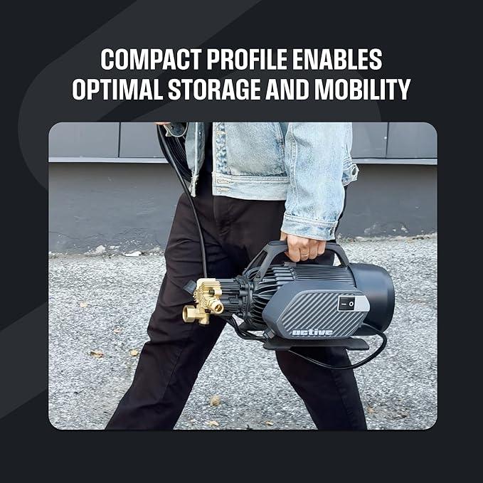 ACTIVE 2.3 Electric Pressure Washer - 2.0 GPM and 1500 PSI, Wall Mounted Pressure Washer, Electric Power Washer for Car Detailing, Home, Patio and All Other Cleaning transformations. - NeatNest