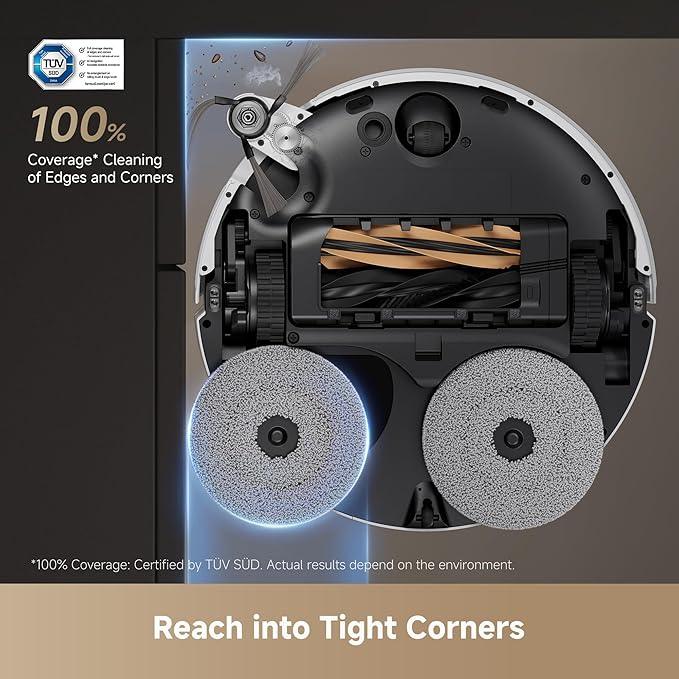 DREAME X50 Ultra White Robot Vacuum and Mop with Auto-Empty and Mop Self-Cleaning, 20,000Pa Suction, Obstacle Avoidance and 360° Navigation, Corner to Edge Deep Cleaning, Detangling Brush - NeatNest
