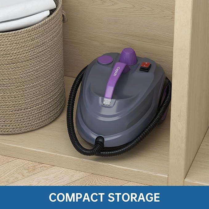 Steam Cleaner, Powerful Heavy Duty Canister Steamer with 34 Accessories, Steam Mop with 16.4 Ft Extra-Long Power Cord for Home Floor Cleaning, Grout, Upholstery, Car Detailing, Purple - NeatNest