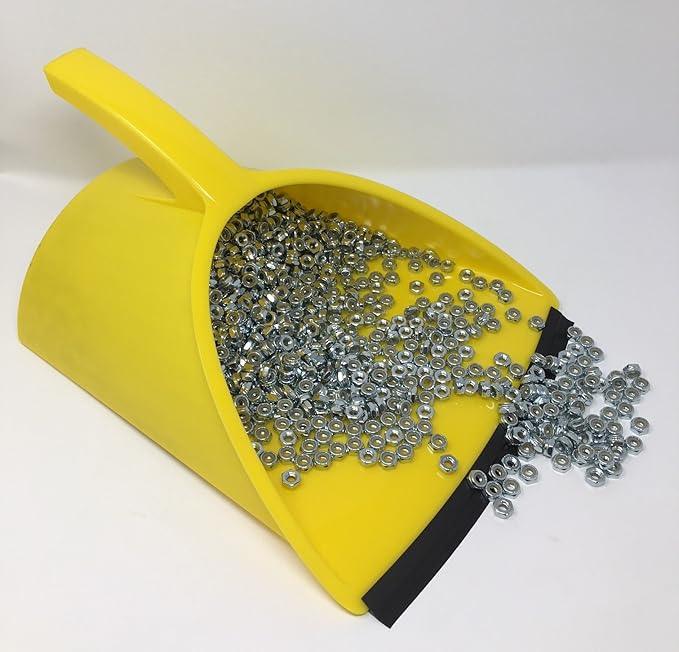 Handy Pan - Yellow - Large Capacity Heavy Duty Dust Pan | Made in USA! Great for Home, Shop, Garage, - NeatNest