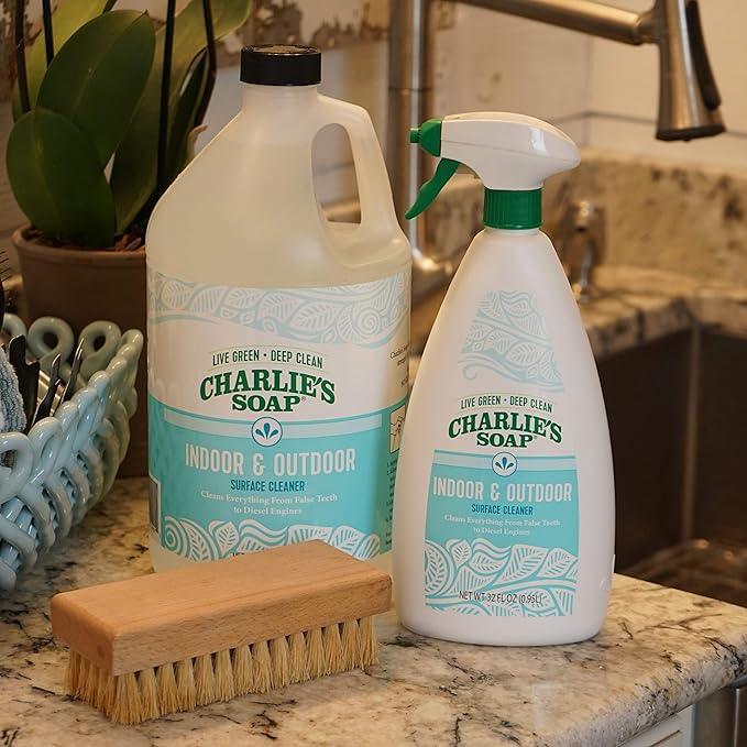 Charlie's Soap Indoor & Outdoor Surface Cleaner (5 Gallon Bucket) Natural Outdoor Cleaning Spray – Safe for Indoor Use – Non-Toxic and Biodegradable - NeatNest