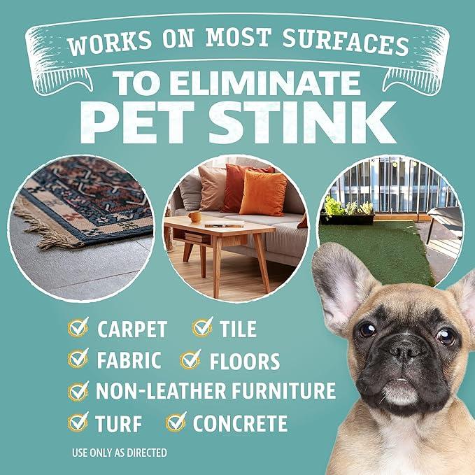 Angry Orange Pet Odor Eliminator for Home - 8oz Dog and Cat Pee Smell Remover for Carpet, Grass, Tile and Furniture - Citrus Concentrate, Makes 128oz of Liquid - NeatNest
