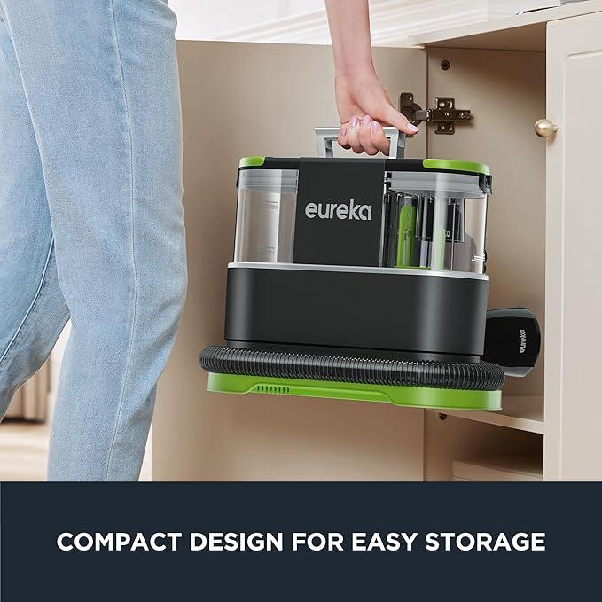 EUREKA Portable Carpet and Upholstery Cleaner, Spot Cleaner for Pets, Stain Remover for Carpet, Area Rugs, Upholstery, Coaches and Car, 50.7oz Large Water Tank, NEY101GR with Cleaning Formula, Green - NeatNest