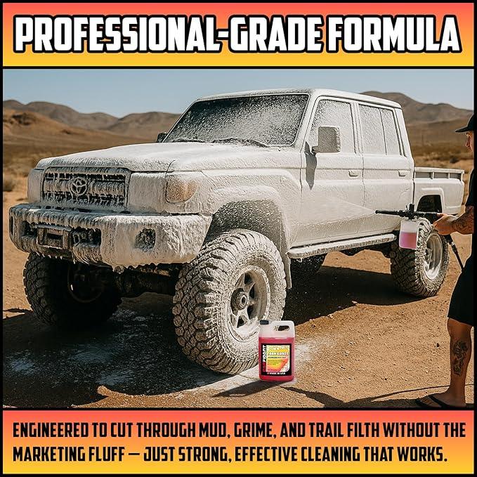 Foam Boost Off-Road & ATV Wash Soap – Heavy Duty pH-Balanced Car Wash for Trucks, UTVs, RVs & Dirt Bikes – Quick Rinse, No Residue – Works with Foam Cannons, Guns & Buckets – 64 fl. Oz. - NeatNest