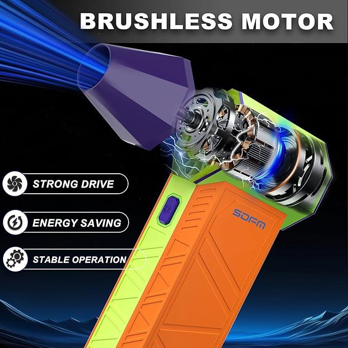 SDFM Electric Air Duster - 130000RPM Compressed Air Duster，3 Gear Adjustable Jet Dry Blower can Reusable Can for Computer Keyboard,Outdoors,Car,Home.… (Colorful) - NeatNest