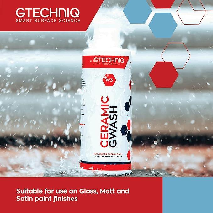 Gtechniq Car Shampoo. 2-in-1 Ceramic GWash and Hydrophobic Coating for Car Cleaning. Cleans and Repels Dirt, Car Cleaner for Up to 3 Months Protection, Super Concentrated - 1L - NeatNest