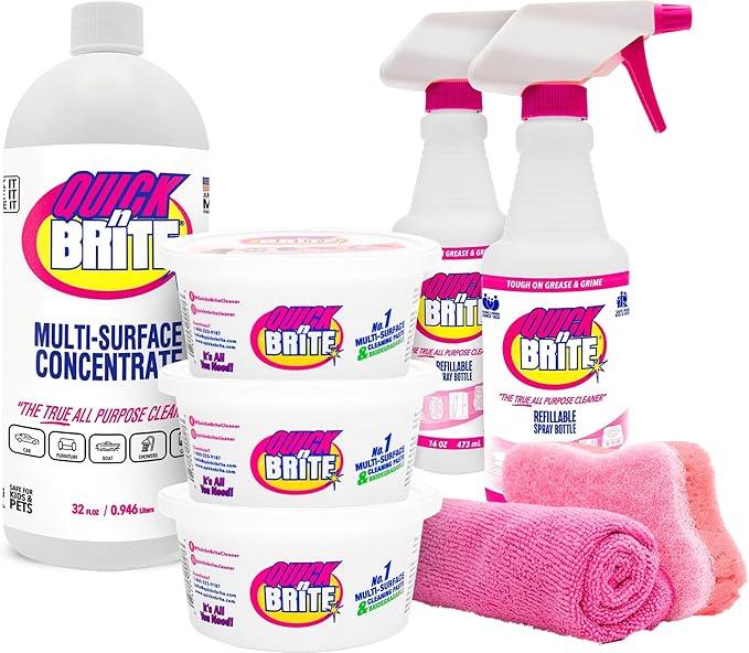 Quick 'n Brite All Purpose Cleaner Combo Kit (8 Piece Combo Kit) - NeatNest