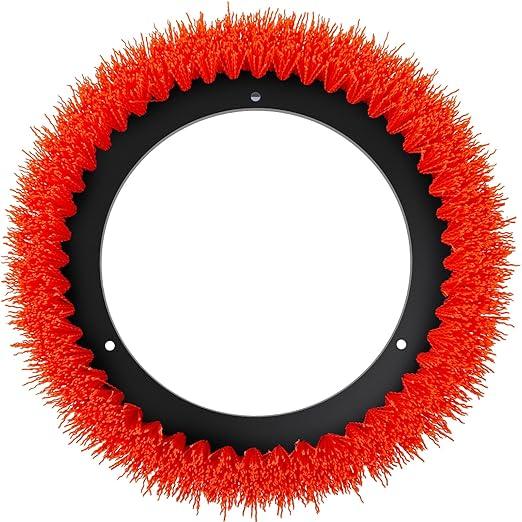 Commercial Scrub Brush for Orbital Floor Scrubber, Compatible with Oreck Orbiter XL ORB550MC, Bissell BGEM9000, 12" Diameter, Heavy-Duty Brush, Orange - NeatNest