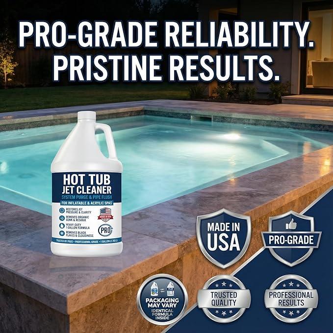 Hot Tub Jet Cleaner & Spa Line Flush – Deep Plumbing & Pipe Purge – Hot Tub System Flush Cleaner for Jets, Lines & Tubes – Designed to Remove Sludge, Grime & Yuck – Made in USA – 1 Gallon - NeatNest