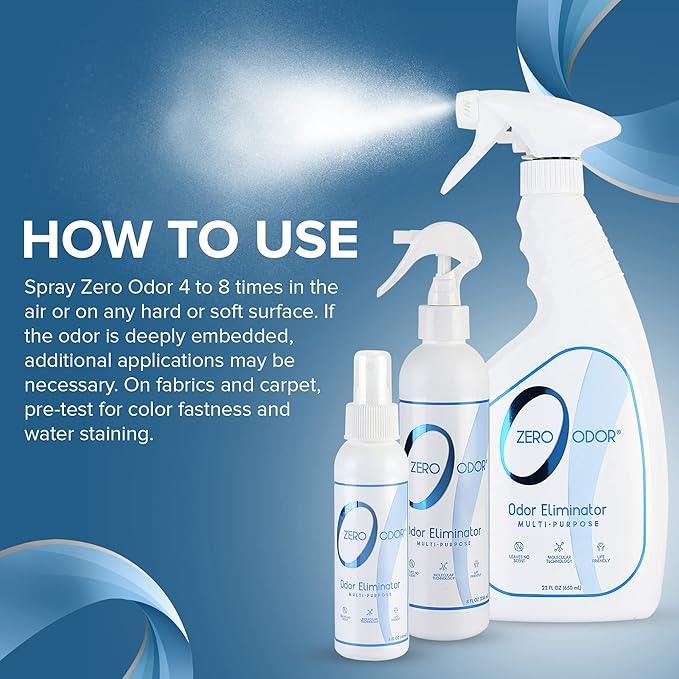 Zero Odor - Multi-Purpose Strong Odor Eliminator for Home, Office, Car, Bathroom, Hotel, Room Deodorizer, and Odor Neutralizer, (Kit) - NeatNest