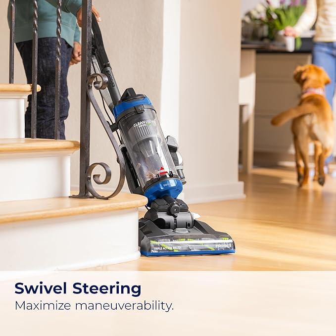 Bissell CleanView Swivel Vacuum with Triple Action Brush Roll, Swivel Steering, Extension Wand, Easy-Empty Dirt Tank, Multi-Cyclonic Suction System, New 2024 Model - NeatNest
