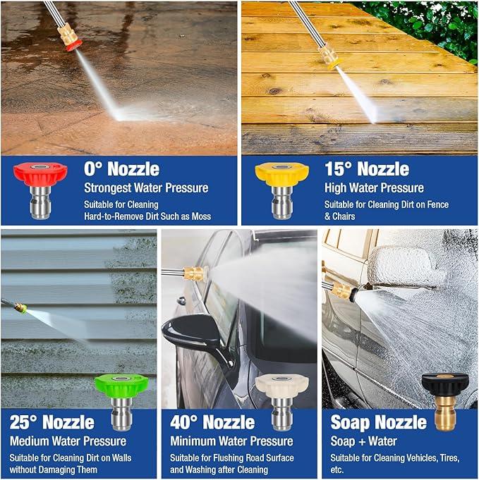 BILT HARD 4000 PSI 4.0 GPM GAS Pressure Washer, 302cc Engine, Gas Power Washer with Triplex Pump, Spray Gun and Wand, Built-In Soap Tank, 5 QC Nozzle Tips, 50 Ft Hose with 3/8" Quick Connect, 49-State - NeatNest