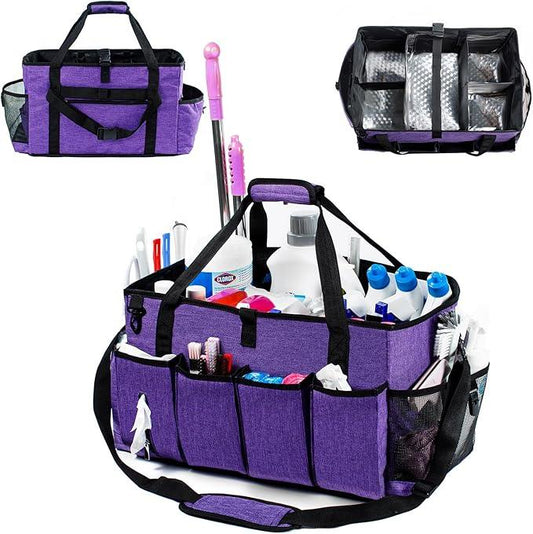 XL Professional Cleaning Caddy for Cleaning Suppliers, 17" Wearable Cleaing Bag for Housekeepers, Cleaning Organizer, Detailing Bag - NeatNest