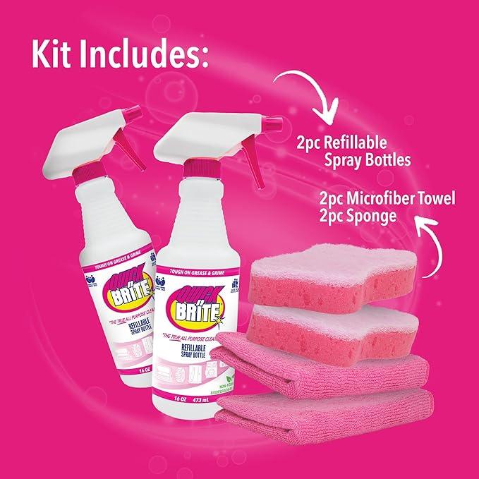 Quick 'n Brite All Purpose Cleaner Combo Kit (I Love QB Kit) - NeatNest