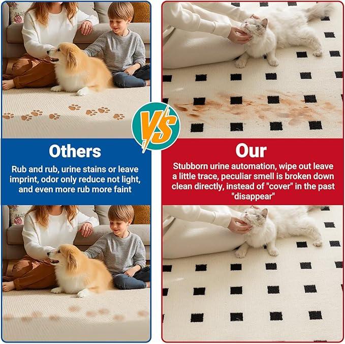 Stain & Strong Odor Eliminator, Enzyme Cleaner, Pet Odor Eliminator for Home - Carpet Stain Remover for Cats & Dog Pee - Urine Destroyer - Carpet Cleaner Spray Clear - NeatNest