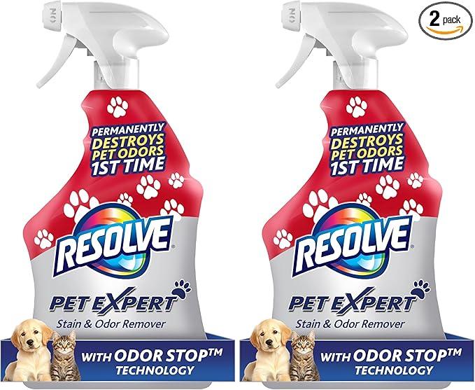 Resolve Pet Expert Carpet & Upholstery Cleaner - Removes Stains and Odors, 22 oz (Pack of 2) - NeatNest