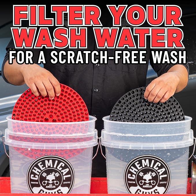 Chemical Guys HOL129 Best Two Car Wash Bucket Kit to Wash & Dry (11 Items Including 3 16 oz. Chemicals) - NeatNest