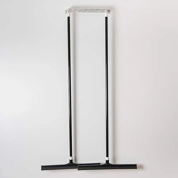 SPARTA 3656703 Plastic Floor Squeegee, Shower Squeegee, Heavy Duty Squeegee With Rubber Blade For Windows, Glass, Shower Doors, Floors, Windshields, 20 Inches, Black - NeatNest