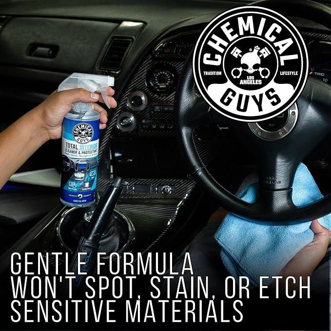 Chemical Guys Total Interior Cleaner & Protectant – Chemical Guys Interior Cleaner, Cleans & Protects Leather, Vinyl, Plastic, Rubber, Glass with a Streak-Free Finish — 16 Fl Oz (Pack of 2) - NeatNest